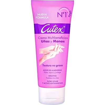 Creme para mãos e unhas Cutex - Nutritiva, Todos os tipos de pele, Óleo de amêndoas Creme para mãos e unhas Cutex - Nutritiva, Todos os tipos de pele, Óleo de amêndoas