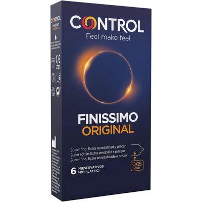 Control Finissimo 6 Preservativi - Ultra Sottile, Sensibilità, Lattice Naturale Control Finissimo 6 Preservativi - Ultra Sottile, Sensibilità, Lattice Naturale
