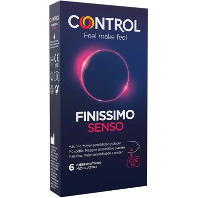 Control Finissimo Senso - Ultradünne Sensitivitätskondome - 6 Stück Control Finissimo Senso - Ultradünne Sensitivitätskondome - 6 Stück