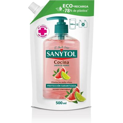 Sanytol Sanytol Sostituzione Eco Sapone antibatterico per cucina - Sapone per cucina Sanytol Sanytol Sostituzione Eco Sapone antibatterico per cucina - Sapone per cucina