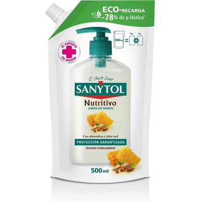 Sanytol Sanytol Substituição Eco Nutritivo Sabonete para Mãos - Sabonete para as mãos Sanytol Sanytol Substituição Eco Nutritivo Sabonete para Mãos - Sabonete para as mãos
