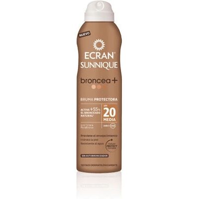 Ecran - Sunnique Broncea+ Bruma Protect SPF20 - 250 ml - zonnebrand spray Ecran - Sunnique Broncea+ Bruma Protect SPF20 - 250 ml - zonnebrand spray