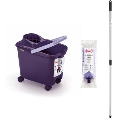 Ninguno Mery - Mop Bucket Set - Paars en Lila - 14 L Ninguno Mery - Mop Bucket Set - Paars en Lila - 14 L