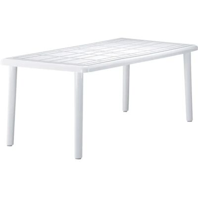 Resol Pireo Mesa de jardín exterior blanca 90x180cm - Muebles de exterior Resol Pireo Mesa de jardín exterior blanca 90x180cm - Muebles de exterior