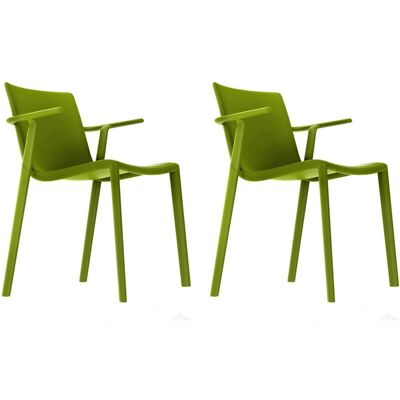 Resol Kat Set 2 Sillas de jardín - Apilables, resistentes a UV, Modernas Resol Kat Set 2 Sillas de jardín - Apilables, resistentes a UV, Modernas
