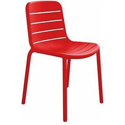 Chaises de Jardin Empilables Resol Gina - Rouge - Moderne, Légère, Intérieur/Extérieur - Publicité Chaises de Jardin Empilables Resol Gina - Rouge - Moderne, Légère, Intérieur/Extérieur - Publicité