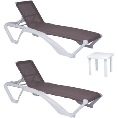 Resol Conjunto de tumbonas Acqua-Andorra - Resistente a UV Resol Conjunto de tumbonas Acqua-Andorra - Resistente a UV