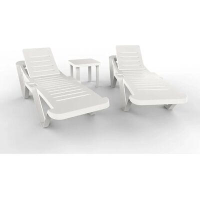Conjunto de Muebles de Jardín Blanco Resol Master-Andorra Conjunto de Muebles de Jardín Blanco Resol Master-Andorra