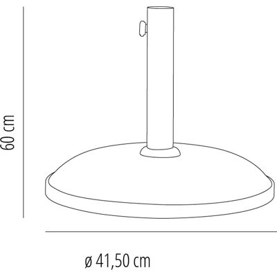 Siro15 Soporte de Paraguas Exterior Garbar - Resistente a UV y Fácil de Instalar Siro15 Soporte de Paraguas Exterior Garbar - Resistente a UV y Fácil de Instalar