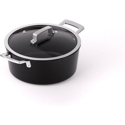 Padella in alluminio da 24cm per induzione con coperchio Valira Padella in alluminio da 24cm per induzione con coperchio Valira