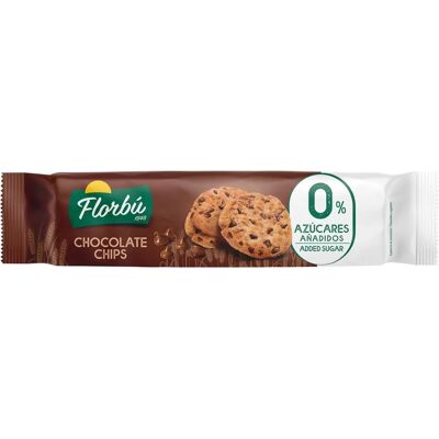Florbu 120 g Ciasteczka bez cukru z kawałkami czekolady - Ciastka Florbu 120 g Ciasteczka bez cukru z kawałkami czekolady - Ciastka