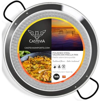 Poêle à paella Vaello La Valenciana 70 cm - 25-30 Portions Poêle à paella Vaello La Valenciana 70 cm - 25-30 Portions