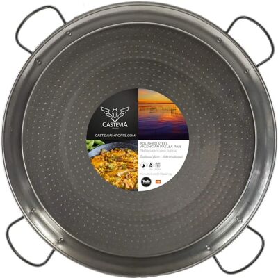 VAELLO CAMPOS Paellera de Acero Pulido 80cm - 40 Personas VAELLO CAMPOS Paellera de Acero Pulido 80cm - 40 Personas