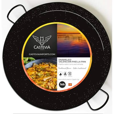 Vaello Pfanne - 55cm Emaillegeschirr für Reis & Paella - Pfanne Vaello Pfanne - 55cm Emaillegeschirr für Reis & Paella - Pfanne