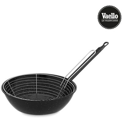 Poêle en acier émaillé Vaello avec panier - 24cm - Ustensile de cuisine - Publicité Poêle en acier émaillé Vaello avec panier - 24cm - Ustensile de cuisine - Publicité