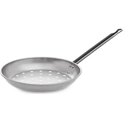 Vaello Stahl 26cm Ergonomische Bratpfanne - Pfanne für geröstete Kastanien Vaello Stahl 26cm Ergonomische Bratpfanne - Pfanne für geröstete Kastanien