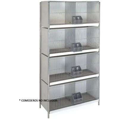Jaula para Palomas Suinga - Chapa Galvanizada 8 Departamentos - 100x45x202cm Jaula para Palomas Suinga - Chapa Galvanizada 8 Departamentos - 100x45x202cm