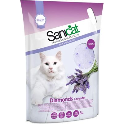 Sanicat Diamonds Lavender 5 L - Litter Sanicat Diamonds Lavender 5 L - Litter
