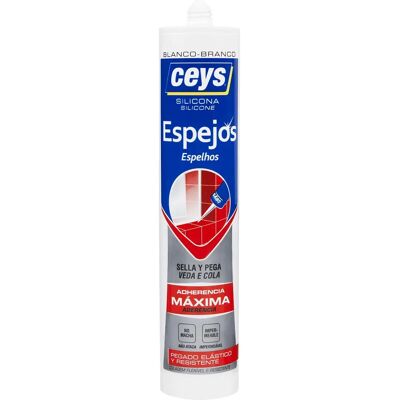 Ceys Modelo 506030 Vedante de Espelhos Branco - Silicone Ceys Modelo 506030 Vedante de Espelhos Branco - Silicone