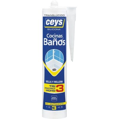 Ceys 505531 Silicone Trasparente - Per Cucina e Bagno Ceys 505531 Silicone Trasparente - Per Cucina e Bagno