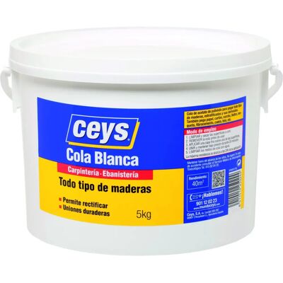 Ceys Colle Blanche 5kg - Colle pour Bois - Publicité Ceys Colle Blanche 5kg - Colle pour Bois - Publicité