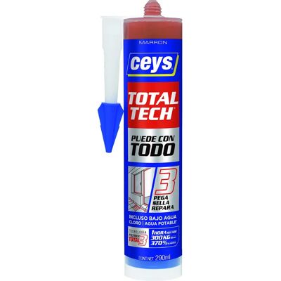 Ceys TOTAL TECH Sellador adhesivo - Marrón - 290ml Ceys TOTAL TECH Sellador adhesivo - Marrón - 290ml