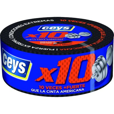 Ceys X10 Fita Adesiva Preta - Duct Tape Ceys X10 Fita Adesiva Preta - Duct Tape