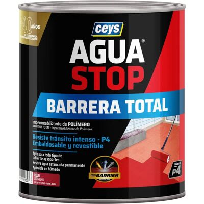 Ceys Aguastop Líquido Impermeabilizante Rojo - Pintura Resistente al Agua Ceys Aguastop Líquido Impermeabilizante Rojo - Pintura Resistente al Agua