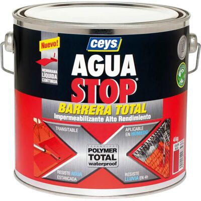 Membrana impermeabilizante Ceys - 4kg Gris - Agua Stop Membrana impermeabilizante Ceys - 4kg Gris - Agua Stop