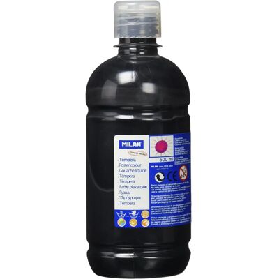 Milan Czarna 500ml Tempera - Farba Milan Czarna 500ml Tempera - Farba