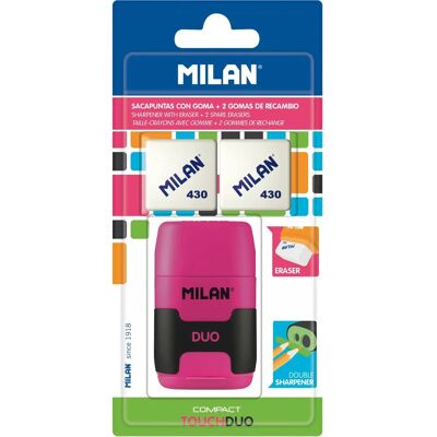 Milan Compact Touch Duo - Taille-crayon et gomme Milan Compact Touch Duo - Taille-crayon et gomme