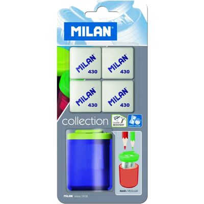 Milan Modèle: Taille-crayon Transparent & Gomme Milan Modèle: Taille-crayon Transparent & Gomme