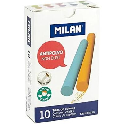 Milan 10 Kolorowych Bezpyłowych Kred - Okrągłe - Szkoła Milan 10 Kolorowych Bezpyłowych Kred - Okrągłe - Szkoła