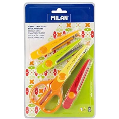 Milan Verwisselbare Zig-zag Schaar - 16cm Knutselgereedschap Milan Verwisselbare Zig-zag Schaar - 16cm Knutselgereedschap