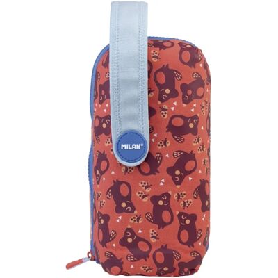 Trousse scolaire rose corail Milan - Accessoires, 22,5x11,5x11 cm Trousse scolaire rose corail Milan - Accessoires, 22,5x11,5x11 cm