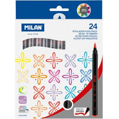 Milan 0612624 filtpen Flerfärgad - Set med Filtpennor Milan 0612624 filtpen Flerfärgad - Set med Filtpennor