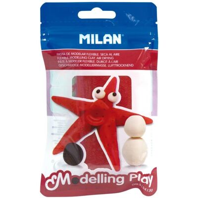 Pâte à modeler Milan - Rouge - 100g - Publicité Pâte à modeler Milan - Rouge - 100g - Publicité