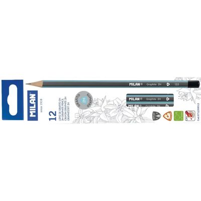 Crayons Graphite FACTIS 71230012 - 2H, Triangulaires, Pack de 12 Crayons Graphite FACTIS 71230012 - 2H, Triangulaires, Pack de 12