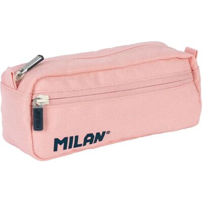 Milan 1918 Pink - Federmäppchen mit 2 Reißverschlusstaschen Milan 1918 Pink - Federmäppchen mit 2 Reißverschlusstaschen