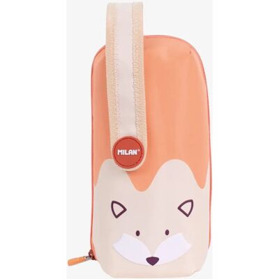 Milan Orange Tier Schule Etui - 22,5x11,5x11 cm Milan Orange Tier Schule Etui - 22,5x11,5x11 cm