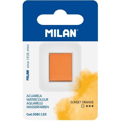 Milan Wasserfarben Nachfüllung - Orange - Halb-Pan - Wasserfarbe Milan Wasserfarben Nachfüllung - Orange - Halb-Pan - Wasserfarbe