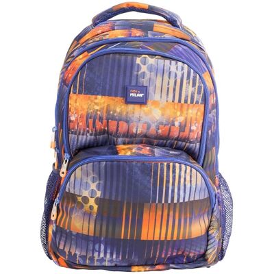 Zaino Scolastico Milan Blu Navy - Manico Regolabile, 25L - Zaino Zaino Scolastico Milan Blu Navy - Manico Regolabile, 25L - Zaino