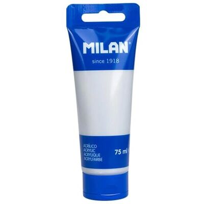 Milan 75ml Acrylverf Tube - Zilver Milan 75ml Acrylverf Tube - Zilver
