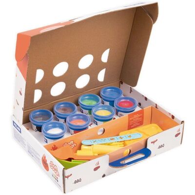 Milan Soft Dough Mehrfarben Modellierpaste - 8 Dosen Milan Soft Dough Mehrfarben Modellierpaste - 8 Dosen