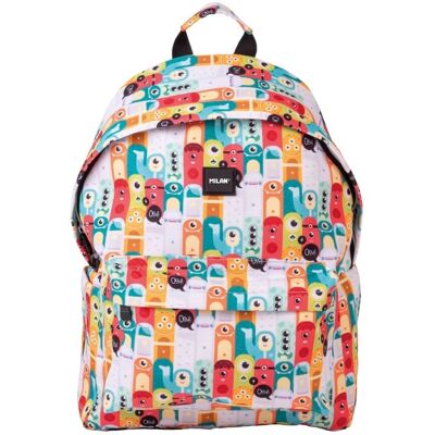Milan Mochila Escolar 2 Cremalleras L Serie Alien Multicolor - Mochila Milan Mochila Escolar 2 Cremalleras L Serie Alien Multicolor - Mochila