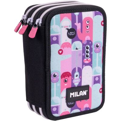 Plumier Milan 3 Pisos Contenido Aliens - Organizador Plumier Milan 3 Pisos Contenido Aliens - Organizador