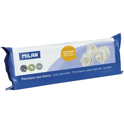Pâte à modeler blanche Milan - Porcelaine - 500g - Publicité Pâte à modeler blanche Milan - Porcelaine - 500g - Publicité