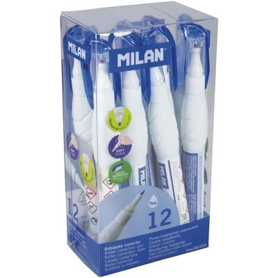 Milan Korrekturstift - 12er Pack 7ml Metallspitze Milan Korrekturstift - 12er Pack 7ml Metallspitze