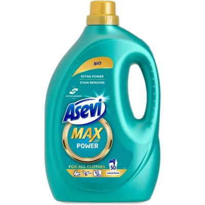 Asevi Max Power Extra Stain Remover - Laundry Detergent - 50 Washes Asevi Max Power Extra Stain Remover - Laundry Detergent - 50 Washes