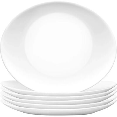 Bormioli Rocco Prometeo Modell - Ovales Weißes Steakplate - 32cm Bormioli Rocco Prometeo Modell - Ovales Weißes Steakplate - 32cm
